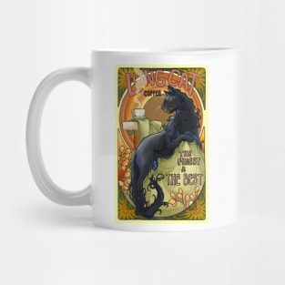 Mucha Long Cat Coffee Mug